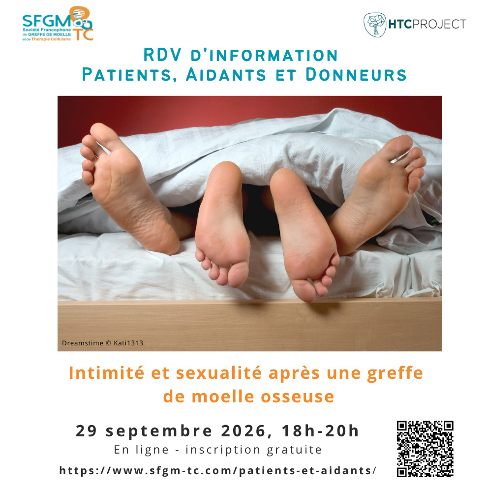 Rendez-vous d'information patients-aidants sur la sexualité après une greffe de moelle osseuse