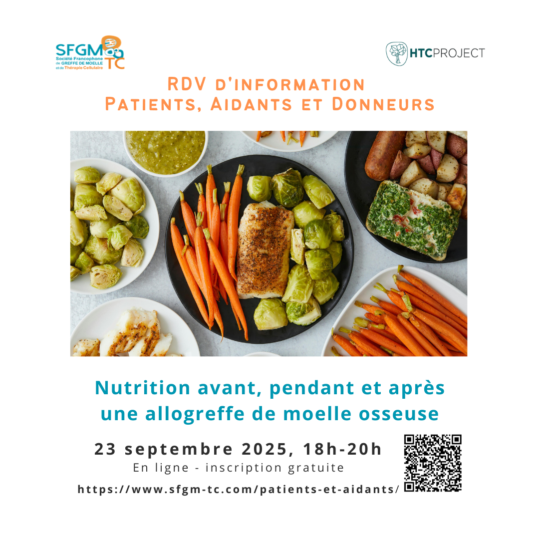 Rendez-vous Patients, aidants et donneurs sur le sujet de la nutrition